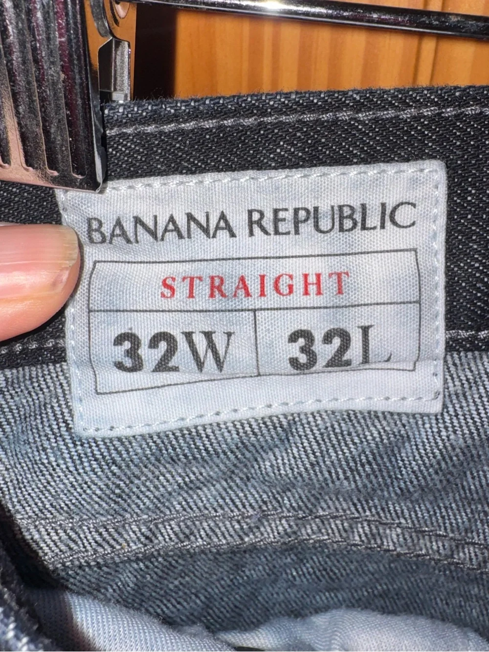 BANANA REPUBLIC Men’s Straight Leg Dark Wash Jeans - 32x32